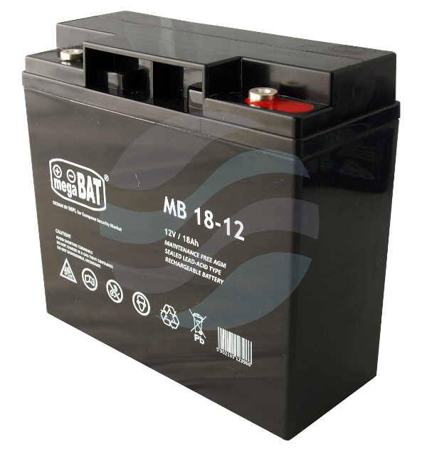 MEGABAT MB Akumulator AGM 18Ah/12V (181*77*167mm) Śruba M5 (T13) 1