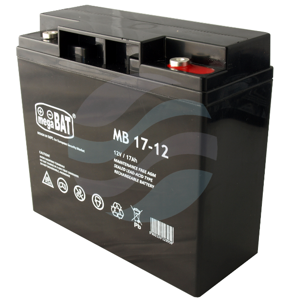 MEGABAT MB Akumulator AGM 17Ah/12V (181*77*167mm) Śruba M5 (T13) 1
