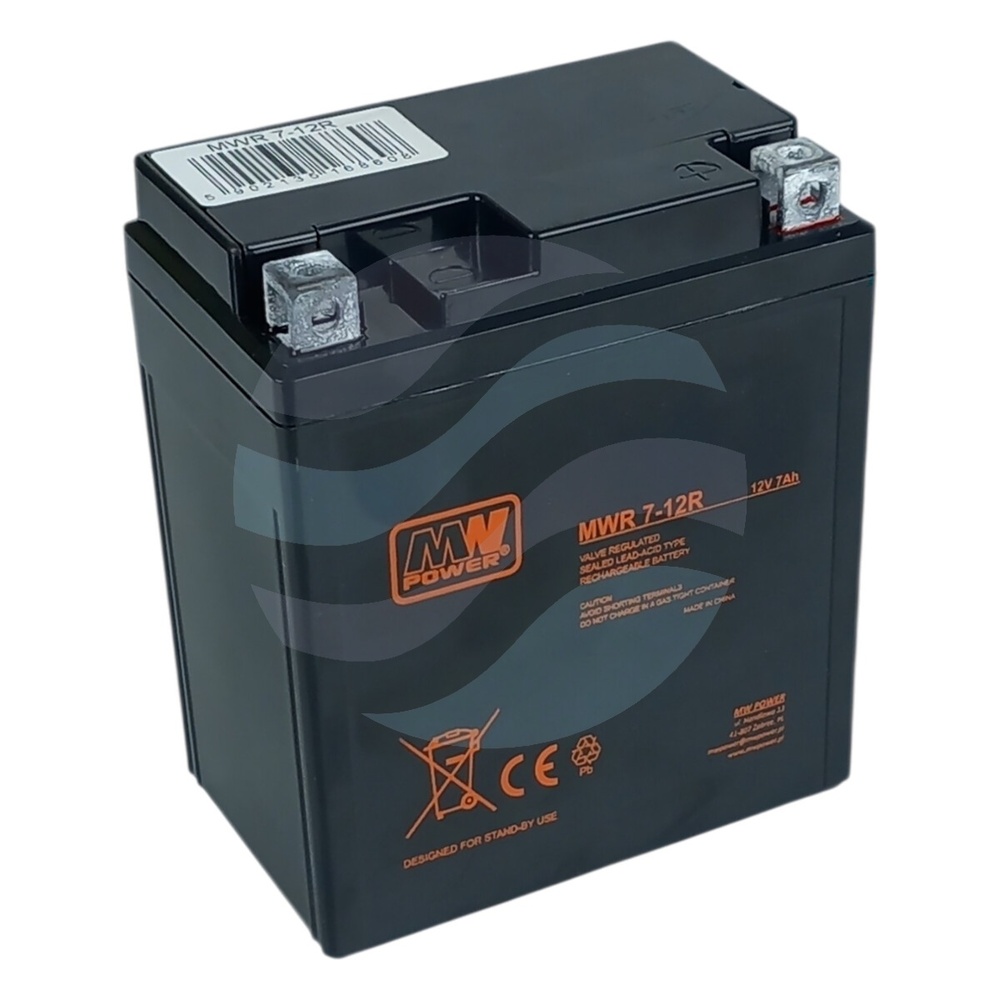 MW Power MWR Akumulator VRLA MOTO AGM 7Ah/12V (150*65*93mm) (- +) 1