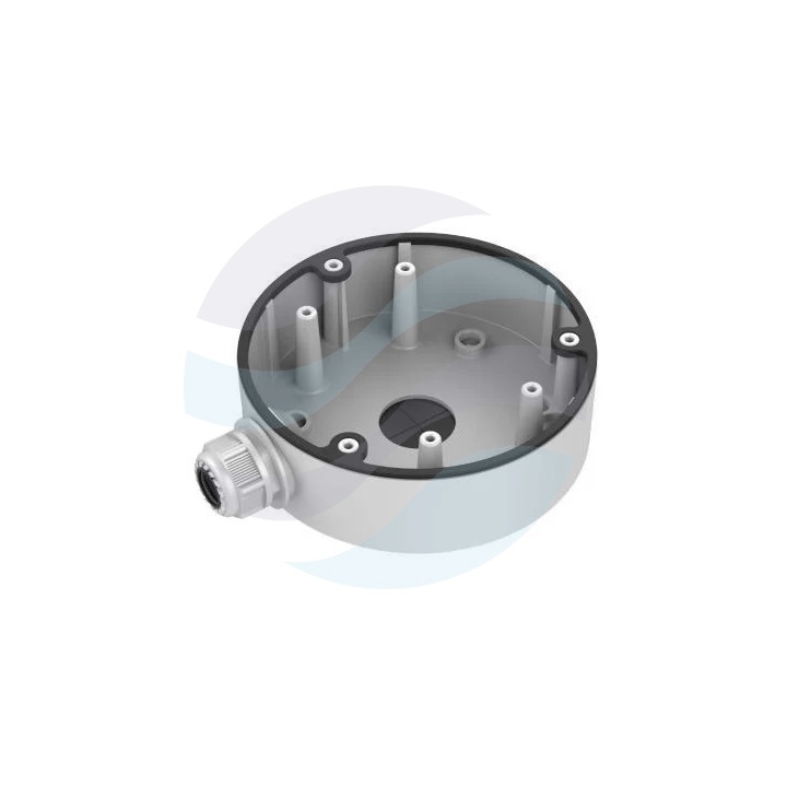 Hikvision DS-1280ZJ-DM21 Puszka montażowo-łączeniowa do kamer kopułowych, stop aluminium, Ø137×42mm, nośność 4.5kg, biała 1
