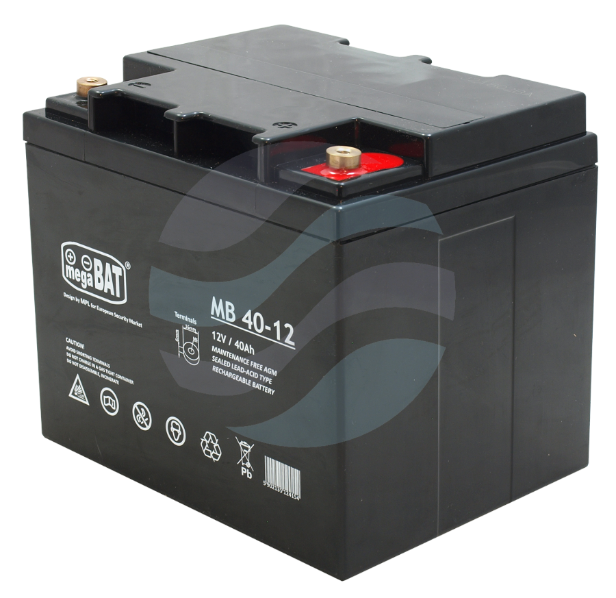 MEGABAT MB Akumulator VRLA 40Ah/12V (197*165*170mm) Śruba M6 (T16) 1