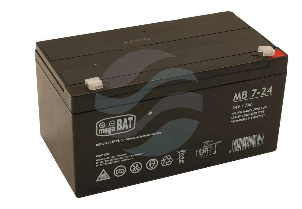 MEGABAT MB Akumulator VRLA 7Ah/24V (185*95*100mm) Fast-on 187 (T1) 1