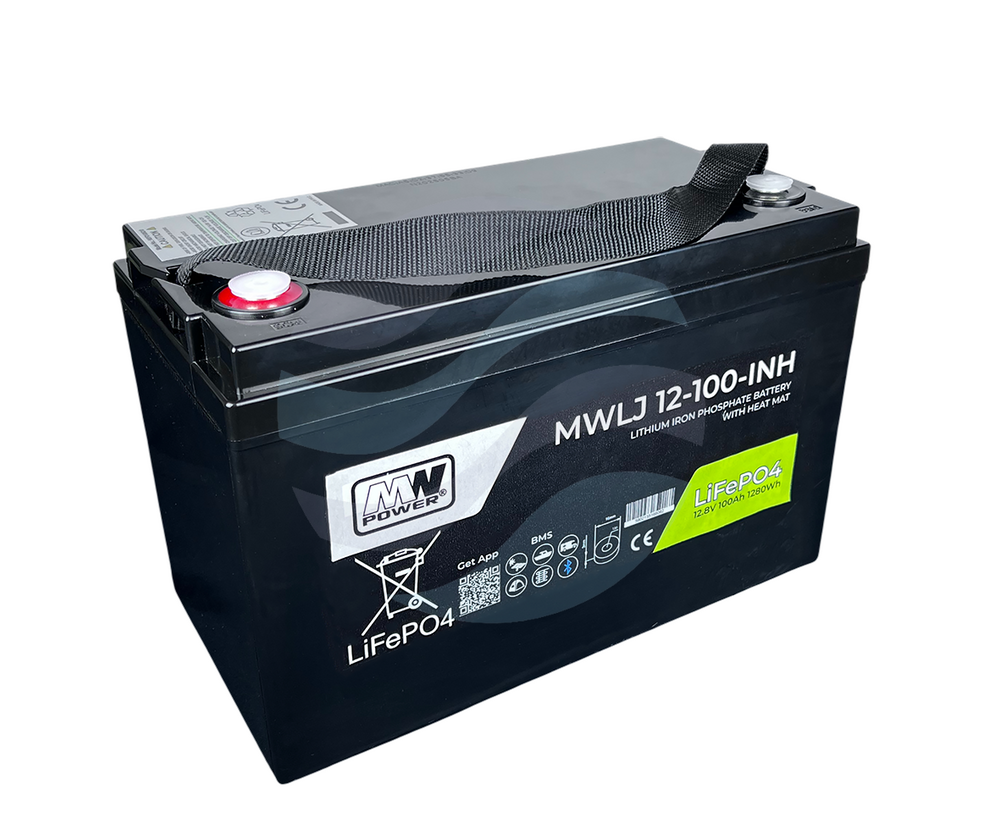 MW Power MWLJ Akumulator LiFePO4 100Ah/12.8V (330*172*215mm) Śruba M8 (T60) 1