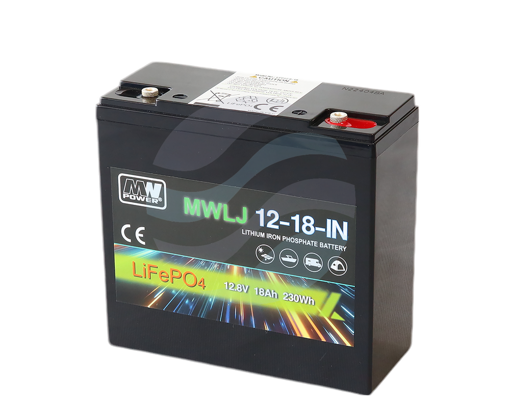 MW Power MWLJ Akumulator LiFePO4 18Ah/12.8V Fast-on 187 (T1) 1