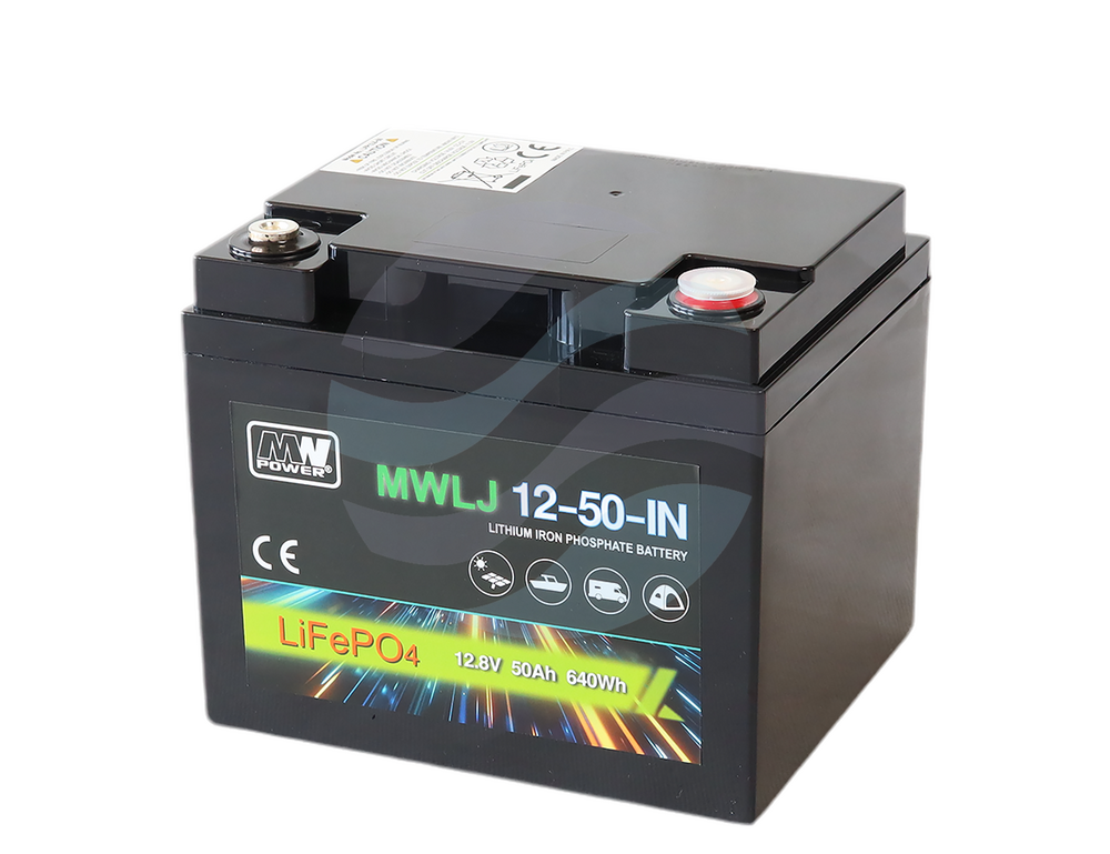 MW Power MWLJ Akumulator LiFePO4 50Ah/12.8V (198*166*170mm) Śruba M6 (T16) 1