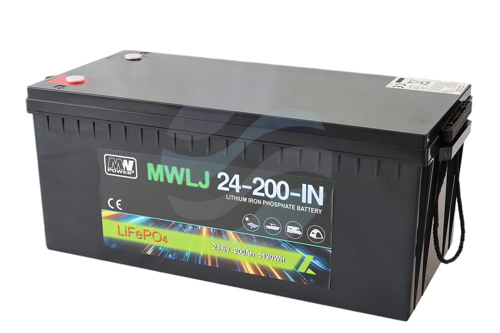 MW Power MWLJ Akumulator LiFePO4 200Ah/25.6V (522*240*218mm) Śruba M8 (T60) 1