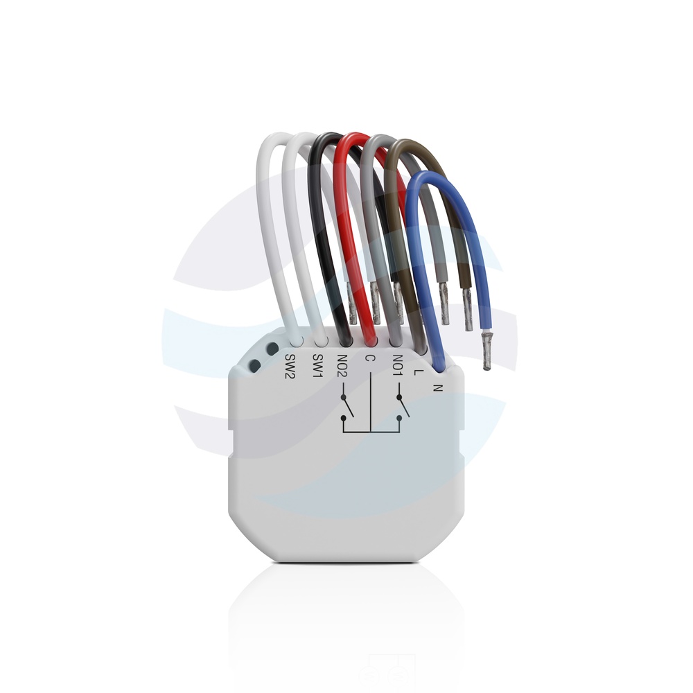 SATEL ASW-210 Bezprzewodowy dwukanałowy sterownik 230V AC, 868MHz, dopuszkowy mini, biały 1