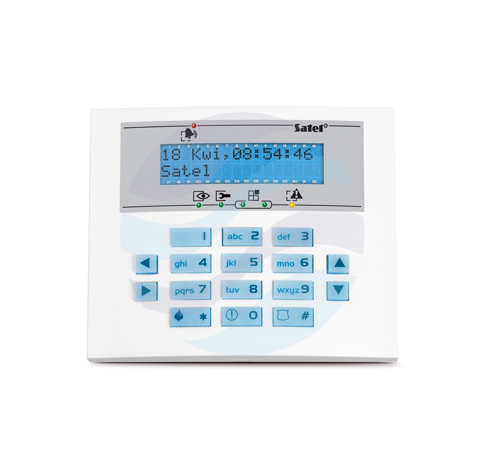 SATEL INT-KLCDS-BL Manipulator LCD do Integry, podświetlenie niebieskie 1