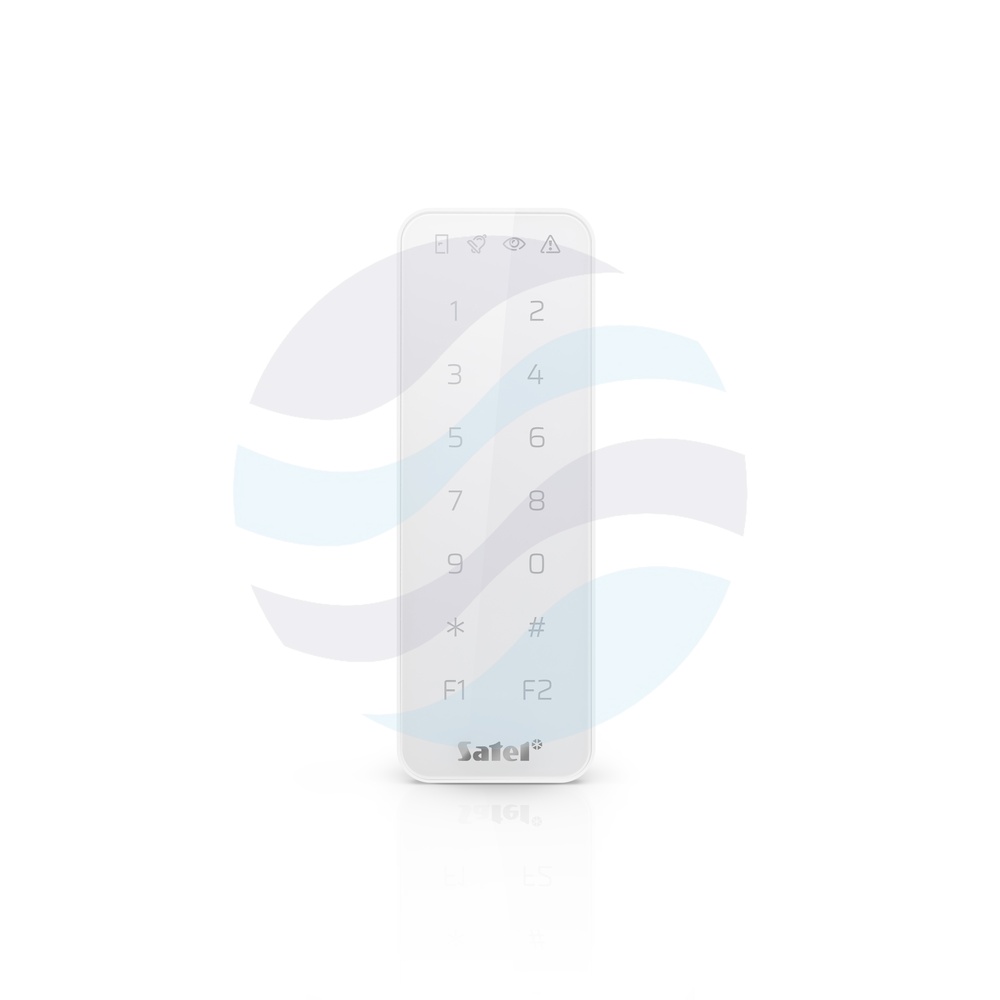 SATEL SO-MF5-W Zewnewnętrzny czytnik kart zbliżeniowych z klawiaturą, 13.56MHz MIFARE, LED, biały 1