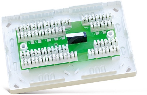 SATEL MZ-3 CT Moduł zacisków montażowych, 78 zacisków typu krone, 24 V AC/DC, 500 mA, biały 1