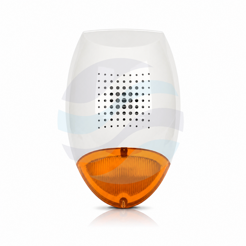 SATEL SD-3001 O Zewnętrzny sygnalizator optyczno-akustyczny 120 dB, superjasne diody LED, przetwornik dynamiczny, pomarańczowy 1