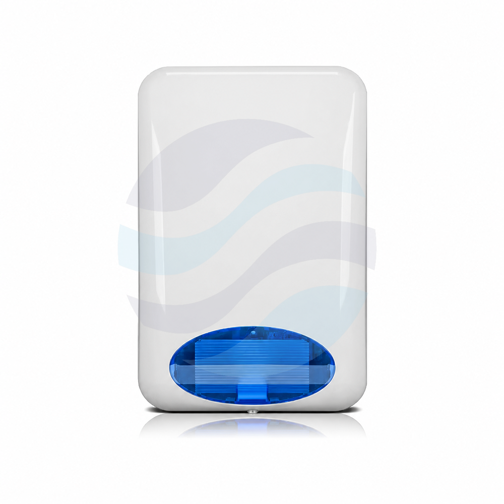 SATEL SPL-5010 BL Zewnętrzny sygnalizator optyczno-akustyczny 120 dB, superjasne diody LED, przetwornik piezoelektryczny, niebieski 1