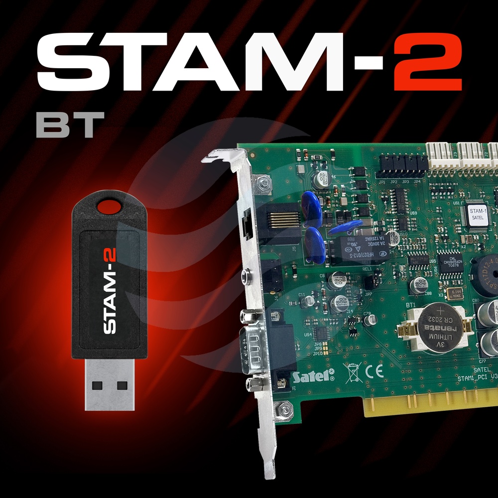 SATEL STAM-2 BT Zestaw monitorujący, karta STAM-1 P, program STAM-2 BASIC, 3 stanowiska, klucz USB 1