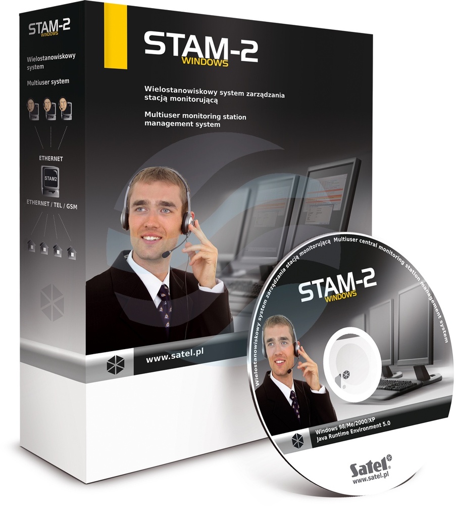 SATEL STAM-2 UE Rozszerzenie STAM-2 BS, licencja z 3 do 10 stanowisk 1
