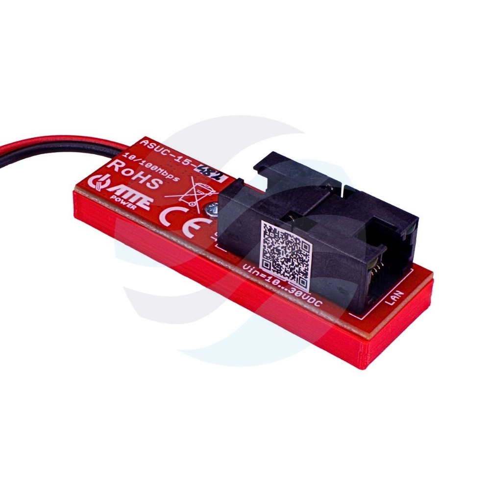ATTE ASUC-15-482 Przetwornica DC/DC podnosząca napięcie Vin 10...30VDC Vout 48VDC Pout 15W, złącza RJ45/RJ45 + przewody, PoE PASSIVE 1