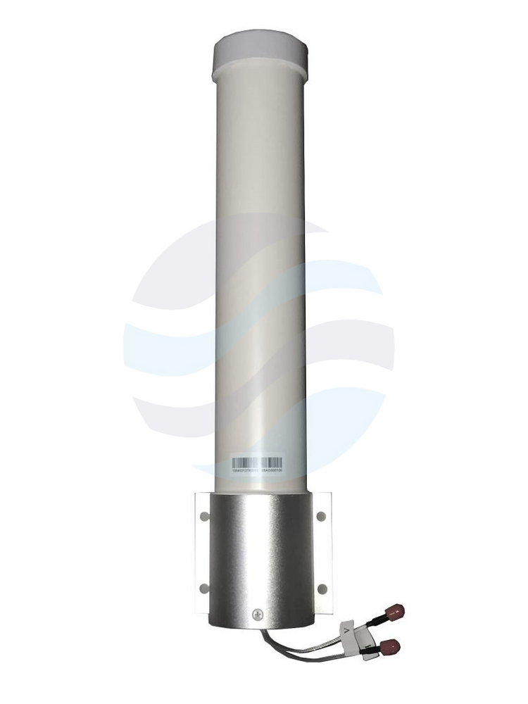Hikvision DS-3WF2000A-360 Antena dookólna 5GHz 11dBi, kąt 360°, podwójna polaryzacja, 2x złącze SMA męskie, IP65, montaż na słupie, biała 1