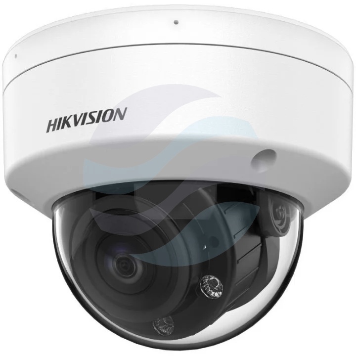 Hikvision DS-2CE50DF3T-VPLSZE(2.8-12mm) Kamera TurboHD 2Mpix kopułkowa, motozoom 2.8-12mm, 0.0005lux, F1.28, Smart Hybrid Light, ColorVu, WDR 130dB, PoC, IR LED/LED biały do 60m, mikrofon, IP67, IK10, biała 1