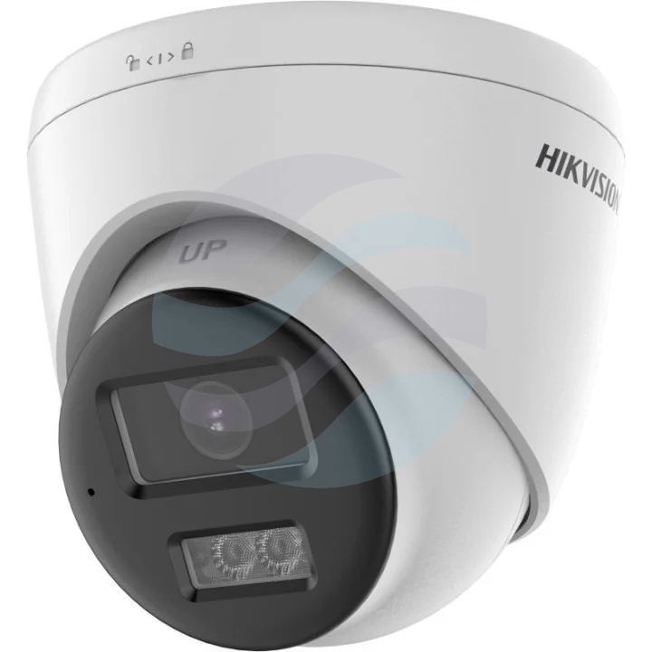 Hikvision DS-2CE78D0T-LTS (2.8mm) Kamera 4w1 TurboHD 2Mpix kopułowa 2.8mm, Smart Hybrid Light, TVI/AHD/CVI/CVBS, DWDR, IP67, IR/LED do 40m, mikrofon, głośnik, dwukierunkowe audio, biała 1