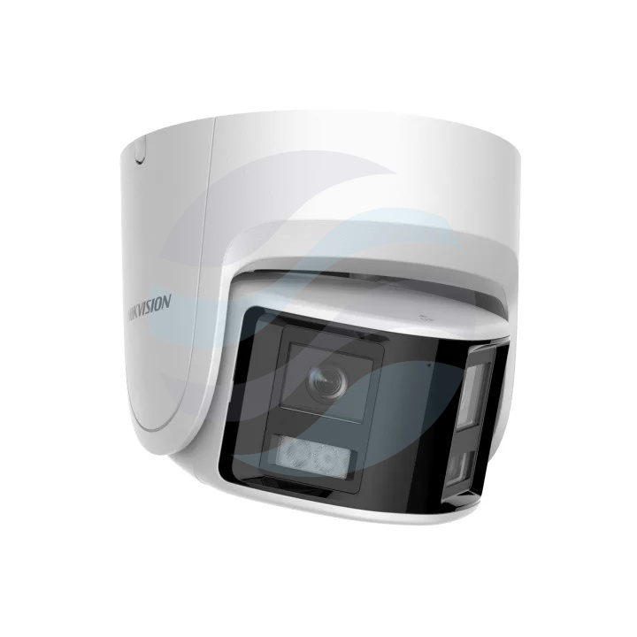 Hikvision DS-2CD2367G2P-LSU/SL(2.8mm)(C) Kamera IP 6Mpix panoramiczna kopułkowa ColorVu 180° 2x 2.8mm, 0.0005lux, F1.0, AcuSense, Live Guard, LED do 30m, WDR 130dB, mikrofon, głośnik, alarm 1/1, audio 1/1, mSD do 512GB, IP67, AI, biała 1
