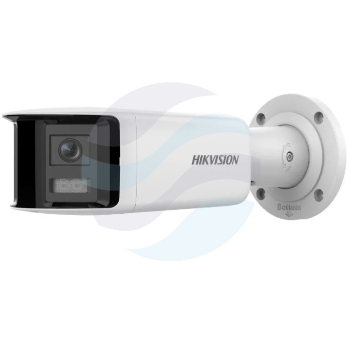Hikvision DS-2CD2T67G2P-LSU/SL(2.8mm)(C)(PL) Kamera IP 6Mpix panoramiczna bullet 180°, 2x 2.8mm, 0.0005lux, F1.0, ColorVu, Live Guard, AcuSense, WDR 130dB, LED biały do 40m, mSD do 256GB, mikrofon, głośnik, audio 1/1, alarm 1/1, IP67, biała 1
