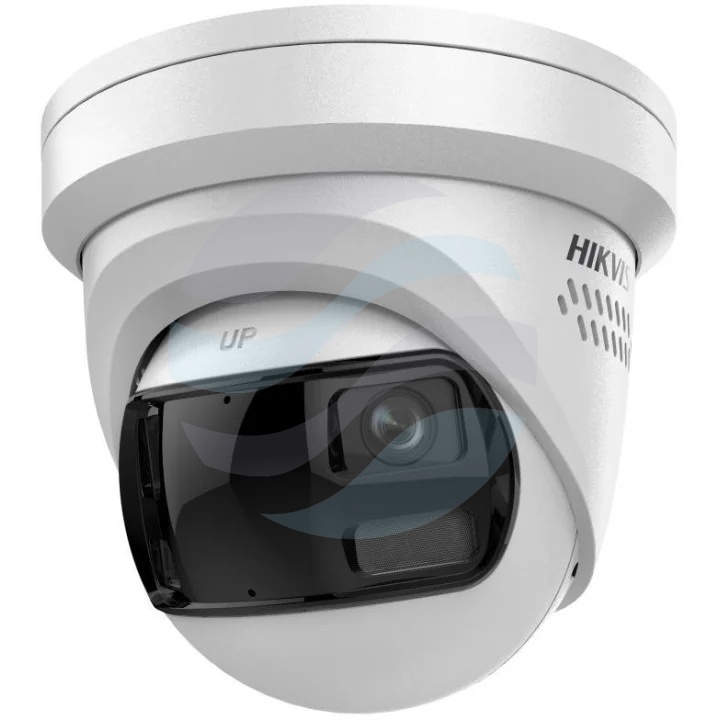 Hikvision DS-2CD2383G2P-LISU/SL (180°) Kamera IP 8Mpix panoramiczna 180° kopułkowa 2mm, 0.005lux, F1.6, Smart Hybrid Light, Live Guard, IP67, WDR 120dB, IR/LED do 30m, mikrofon, głośnik, alarm 1/1, mSD do 512GB, AI, biała 1