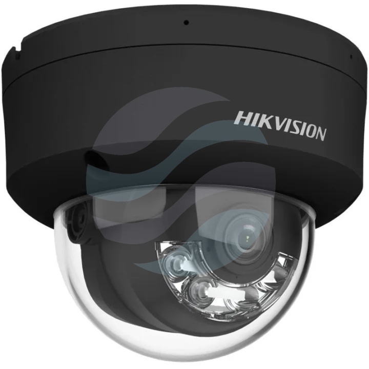 Hikvision DS-2CD2183G2-LIS2U (2.8mm) (BLACK) (PL) Kamera IP 8Mpix kopułkowa 2.8mm, 0.005lux, F1.6, Smart Hybrid Light, AcuSense, IP67, IK10, WDR 120dB, IR/LED do 30m, 2x mikrofon, alarm 1/1, mSD do 512GB, AI, czarna 1
