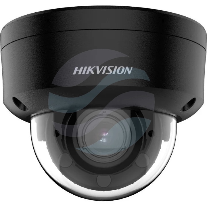Hikvision DS-2CD2743G2-LIZS2U (2.8-12mm) (BLACK) (PL) Kamera IP 4Mpix kopułowa motozoom 2.8-12mm, 0.005lux, F1.6, Smart Hybrid Light, AcuSense, IP67, IK10, WDR 120dB, IR/LED do 40m, 2x mikrofon, alarm 1/1, mSD do 512GB, AI, czarna 1