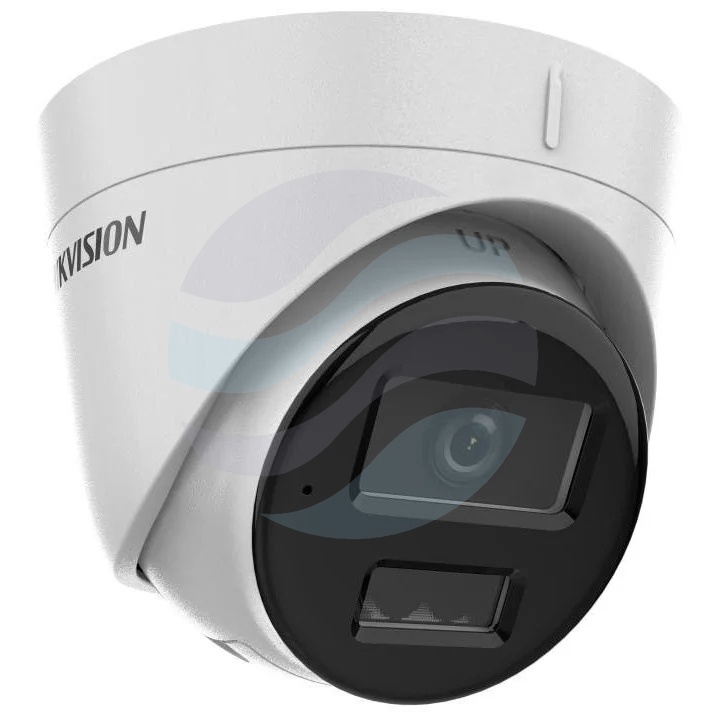 Hikvision DS-2CD1323G2-LIU(2.8mm)(PL) Kamera IP 2Mpix kopułkowa 2.8mm, 0.005lux, F1.6, Smart Hybrid Light, MD 2.0, DWDR, IR LED/LED biały do 30m, mikrofon, IP67, biała 1