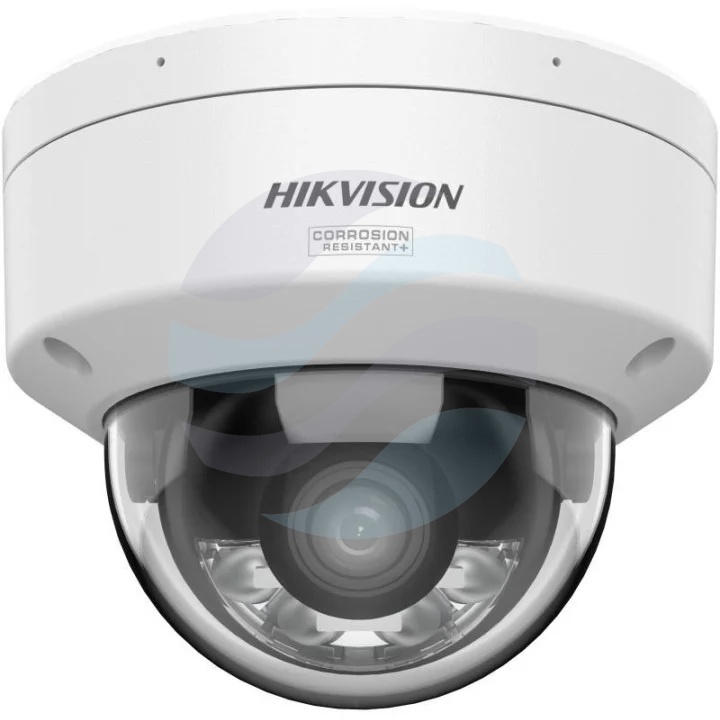 Hikvision DS-2CD2167G3-LIS2UY(2.8mm) Kamera IP 6Mpix kopułkowa 2.8mm, 0.0005lux, F1.0, Smart Hybrid Light, ColorVu 3.0, AcuSense, IP67, IK10, NEMA 4X, WDR 130dB, IR/LED do 30m, 2x mikrofon, mSD do 512GB, AI, biała 1