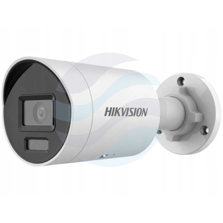 Hikvision DS-2CD2043G2-LI2U/SL (2.8mm) (PL) Kamera IP 4Mpix bullet 2.8mm, 0.005lux, F1.6, Smart Hybrid Light, Live Guard, AcuSense, IP67, WDR 120dB, IR LED / LED biały do 40m, 2x mikrofon, głośnik, mSD do 512GB, AI, biała 1
