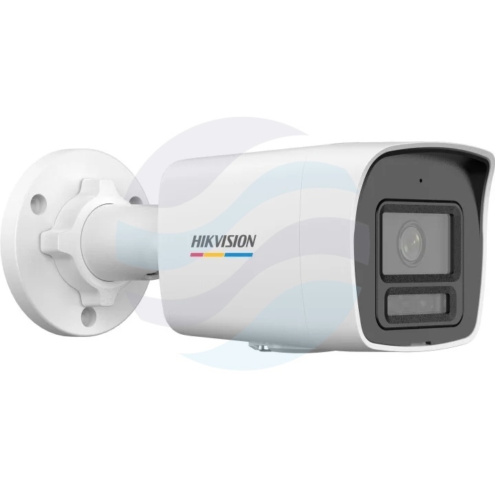 Hikvision DS-2CD1027G2H-LIU(2.8mm)(PL) Kamera IP 2Mpix bullet 2.8mm, 0.001lux, F1.0, Smart Hybrid Light, ColorVu, MD 2.0, DWDR, IR LED/LED biały do 30m, mikrofon, IP67, biała 1