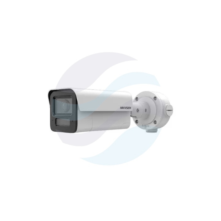 Hikvision iDS-2CD2T47G2-XS/PP (2.8mm) (PL) Kamera IP 4Mpix bullet 2.8mm, 0.0014lux, F1.0, ColorVu, AcuSeek, Smart Hybrid Light, IP67, IK10, WDR 120dB, IR/LED do 80m, mikrofon, głośnik, grzałka, mSD do 1TB, AI, biała 1