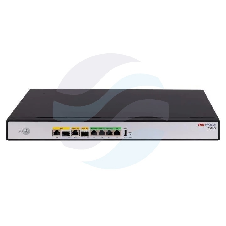 Hikvision DS-3WG507G-SI Router sieciowy 7-portowy Gigabit, 3x WAN + 4x LAN, Multi-WAN, VPN, kontroler do 288 punktów dostępowych, LinkVu, Rack/Desktop 1