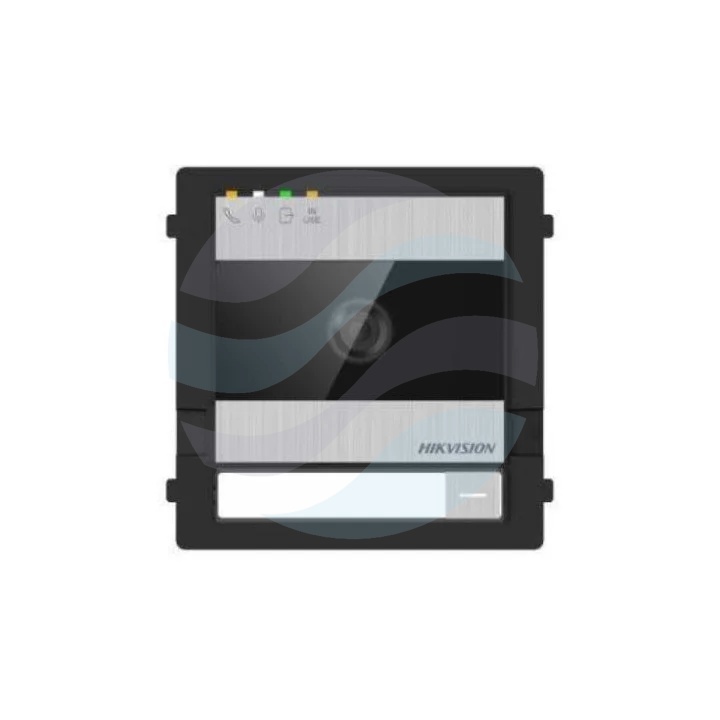 Hikvision DS-KD7003EY-IME2/A Moduł główny stacji bramowej 2-Wire HD, kamera 2Mpix, kąt widzenia 133°/82°, WDR, IR, konfiguracja 0-2 przycisków, sterowanie 2 zamkami: 1x przekaźnik i 1x wyjście impulsowe DC, 2x konfigurowalne wejście alarmowe, IP65, IK08,  1