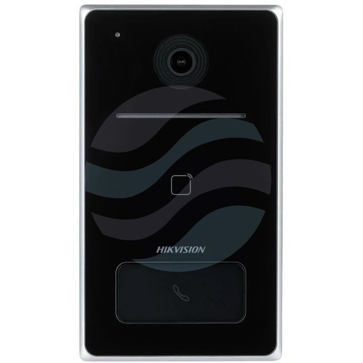 Hikvision DS-KV6133-WME1/Surface Stacja bramowa wideodomofonu IP Pro Series 1-przyciskowa, 2Mpix Full HD, kąt widzenia 129°/75°, WDR 120dB, IR do 2.5m, czytnik Mifare 13.56MHz, Wi-Fi, PoE 802.3af, 4x wejście alarmowe, 1x przekaźnik zamka, IP65, natynkowa, 1