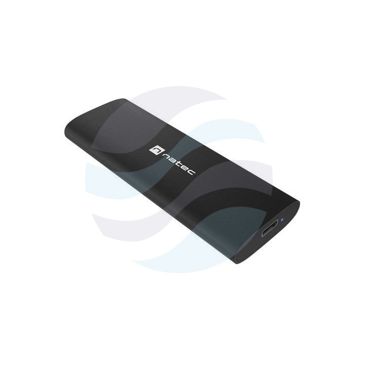 NATEC Rhino M.2 NVMe Lite NKZ-2286 Obudowa dysku M.2 NVMe SSD, USB-C 3.1 Gen 2 10Gbps, aluminium, czarny 1