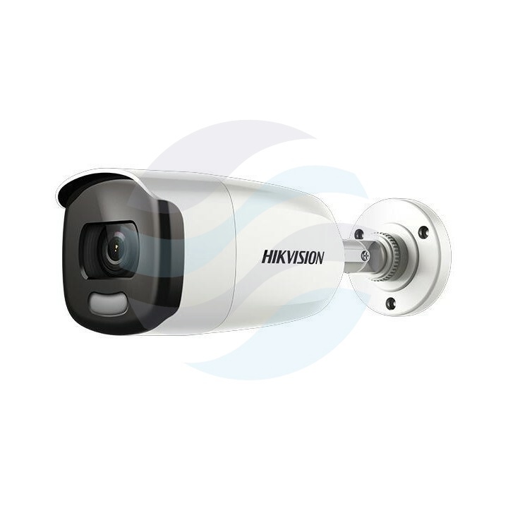 Hikvision DS-2CE12HFT-F28 Kamera Turbo HD ColorVu, 5Mpix, bullet 2.8mm, TVI/AHD/CVI/CVBS, DWDR, IP67, 12V DC, Smart LED światło białe 40m 1