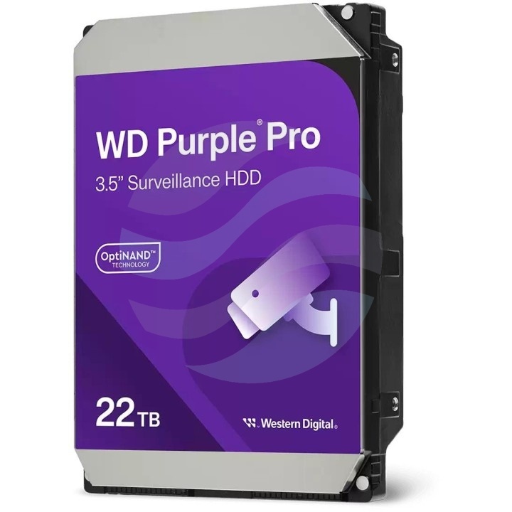 Western Digital WD Purple Pro 8 TB (WD8002PURP) Dysk CCTV do monitoringu 24/7 3.5" HDD, SATA III 6 Gb/s, 256 MB, 7200 obr./min 1