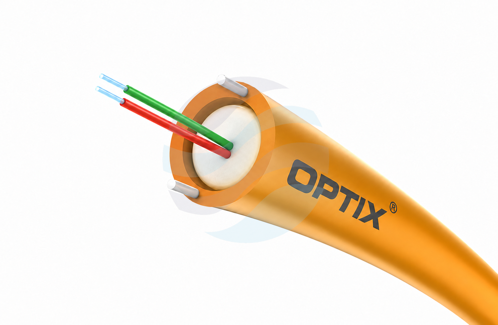 OPTIX FIBER Kabel światłowodowy DAC do ziemi Z-XOTKtcdDb SM 2J 9/125 G.657A TUBA 1.4/2.0mm, HDPE, 1200N, pomarańczowy 1