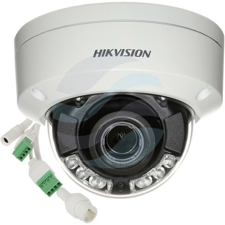Hikvision DS-2CD2747G2HT-LIZS (2.8-12mm) (eF) Kamera IP 4Mpix kopułkowa motozoom 2.8-12mm, ColorVu, Hybrid Light, IP67, WDR 130dB, IR/LED 40m, audio, mSD do 512GB, H.265+, IK10 1