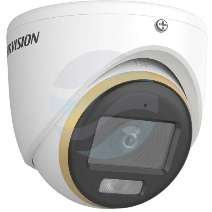 Hikvision DS-2CE70DF3T-LMFS (2.8mm) (O-STD) Kamera 4w1 TurboHD 2Mpix, kopułowa 2.8mm, TVI/AHD/CVI/CVBS, ColorVu, LED do 20m, mikrofon, głośnik, IP67 1