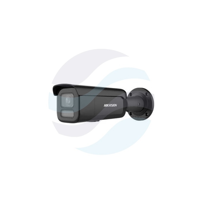 Hikvision DS-2CD2647G2HT-LIZS (2.8-12mm) (eF) (BLACK) Kamera IP 4Mpix bullet 2.8-12mm, motozoom, ColorVu, AcuSense, IP67, WDR 120dB, IR/LED do 60m, audio, AI, IK10, czarna 1