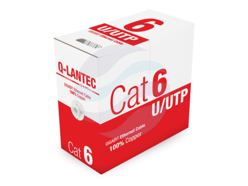 Q-LANTEC Kabel U/UTP kat.6, klasa Eca, 250MHz, PVC WEWNĘTRZNY 305m 1