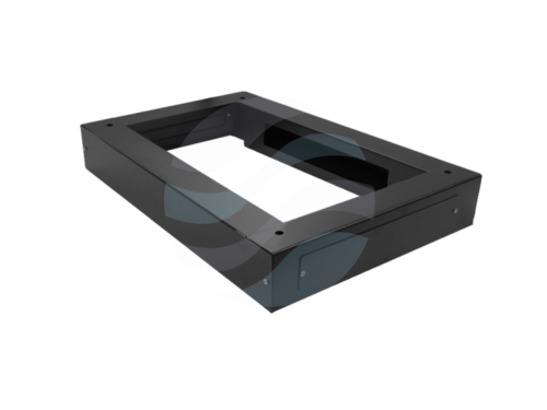 Q-LANTEC Cokół do szaf stojących 19", 600x1000mm wys. 100mm, czarny 1
