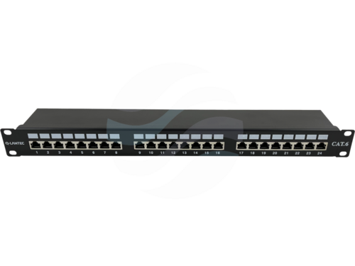 Q-LANTEC Patchpanel 1U 19" STP 24-porty kat.6 LSA z półką 1