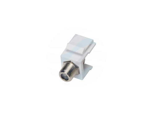 ALANTEC Adapter keystone ze złączem F, biały 1