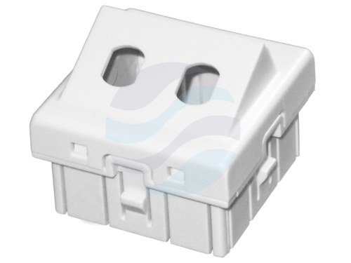 ALANTEC Adapter podwójny 2xST 45x45 kątowy 1