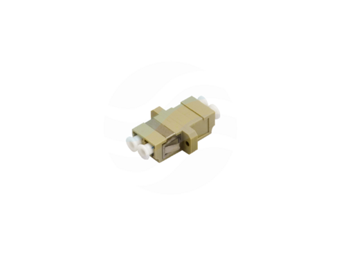 ALANTEC Adapter światłowodowy MM OM2 LC/UPC, duplex, beżowy 1