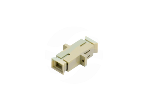 ALANTEC Adapter światłowodowy MM OM2 SC/UPC, simplex, beżowy 1