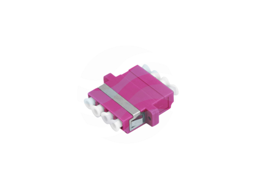 ALANTEC Adapter światłowodowy MM OM4 LC/UPC, quad, fioletowy 1
